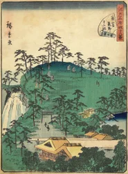 No.44 Twaalf heiligdommen van Kumano in Tsunohazu, januari 1861